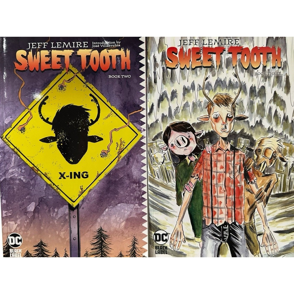 Sweet Tooth Books 2‎ 3 Jeff Lemire DC Black Label Graphic Novel Lot